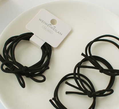 O3016 Simple Spring-colored Knotted Hair Tie with High Elast