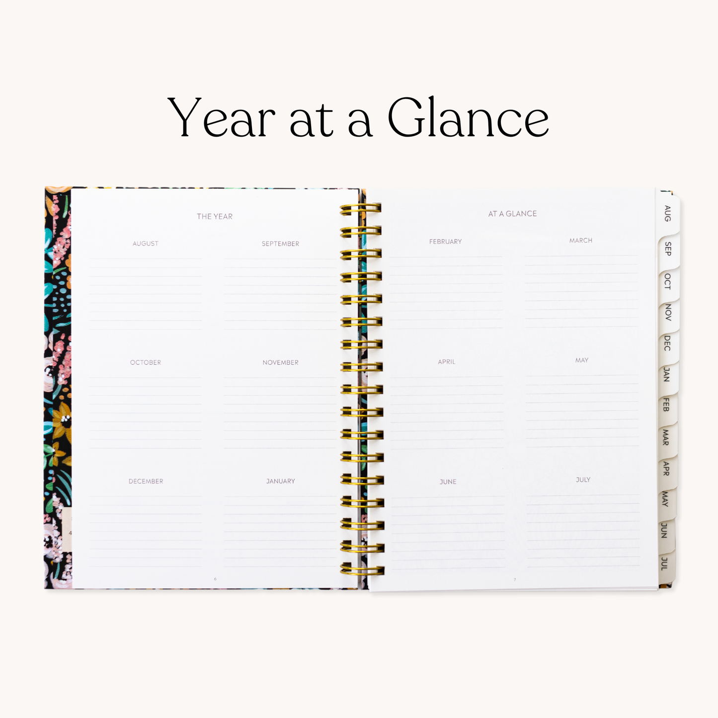 Pressed Floral 2025-2026 Academic Planner