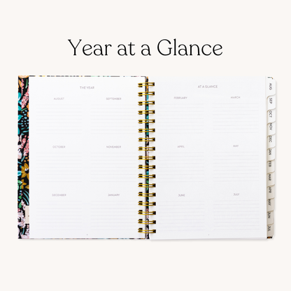 Pressed Floral 2025-2026 Academic Planner