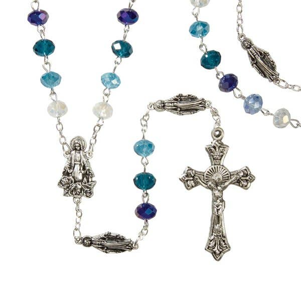 6X8 Multi Blue Marian Rosary