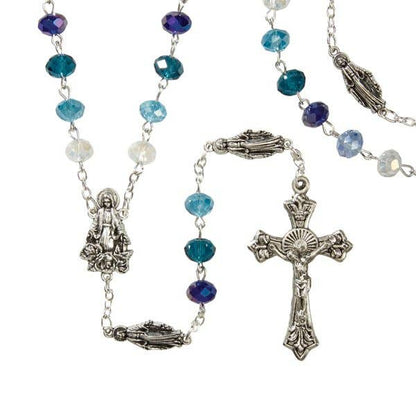 6X8 Multi Blue Marian Rosary