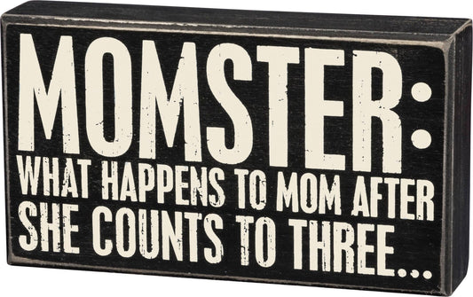 Momster Box Sign