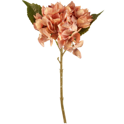 Orange Hydrangea Floral Pick