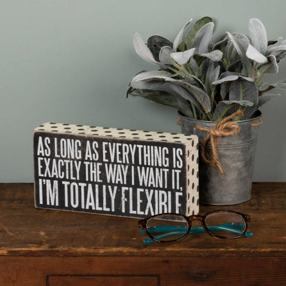 Totally Flexible Box Sign