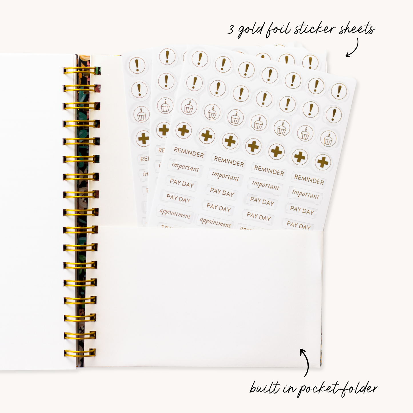 Pressed Floral 2025-2026 Academic Planner