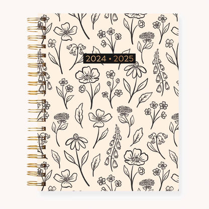 Pressed Floral 2025-2026 Academic Planner