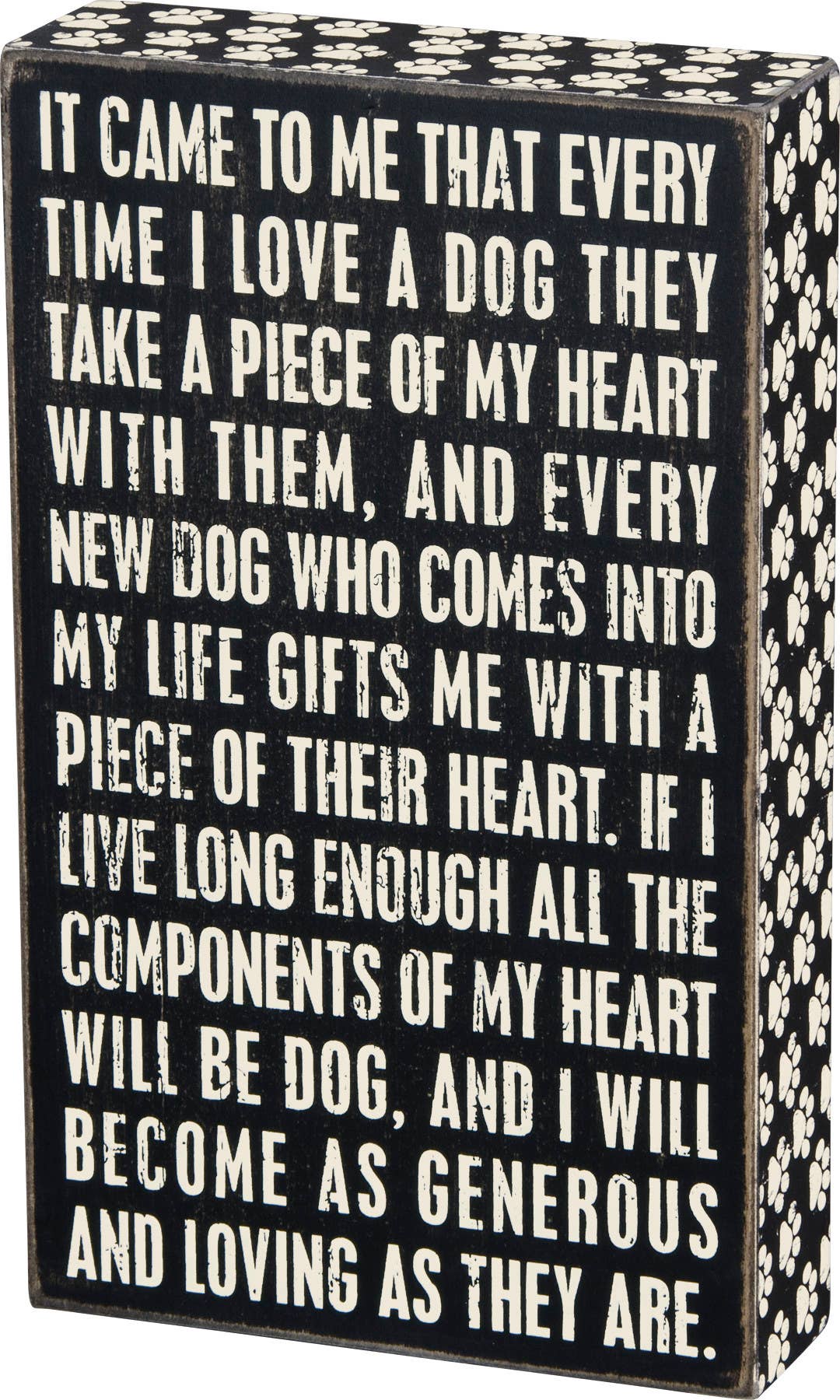 Loving Dog Box Sign