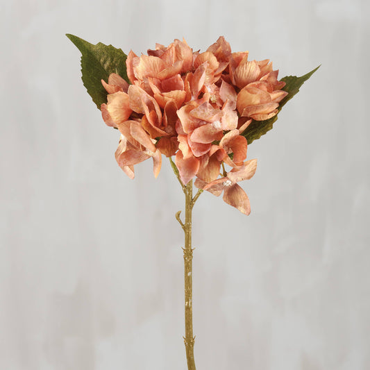 Orange Hydrangea Floral Pick