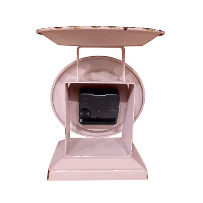 Vintage Happy Easter Pink Old Town Scale Clock