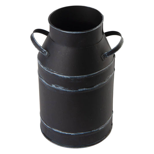 7" H Metal Milk Can Container - Select Color