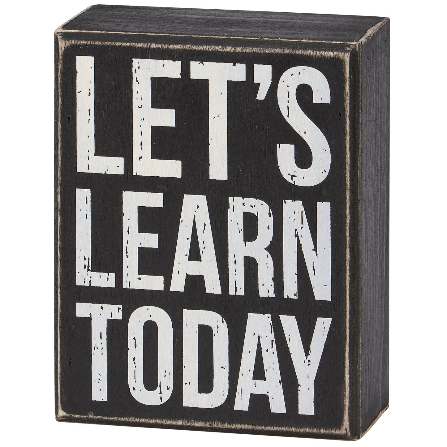 Let's Learn Today Box Sign