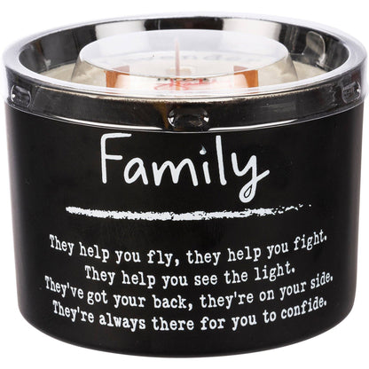 Family Poetry Candle