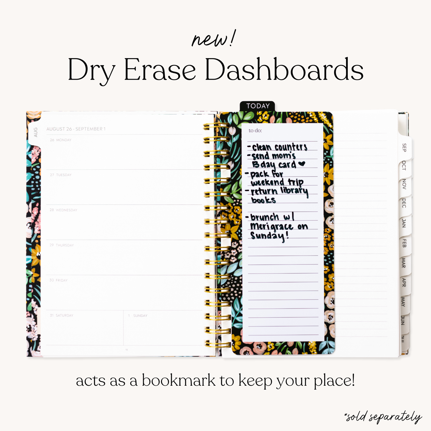 Pressed Floral 2025-2026 Academic Planner