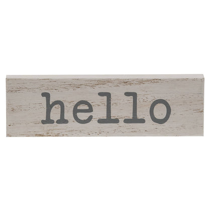 Hello/Welcome/Spring Mini Block, 4 Assorted
