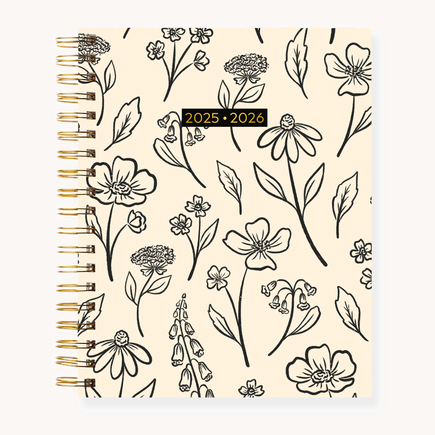 Pressed Floral 2025-2026 Academic Planner