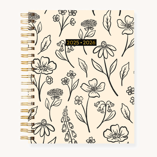 Pressed Floral 2025-2026 Academic Planner