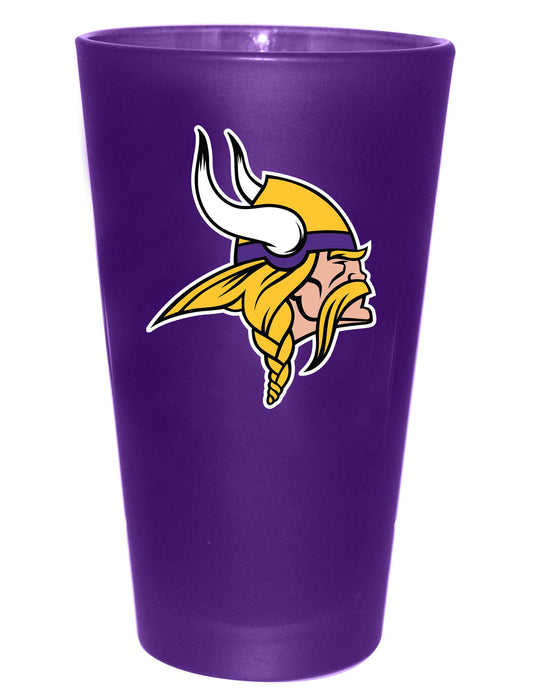 16oz Color Frosted Pint Color Logo, Minnesota Vikings