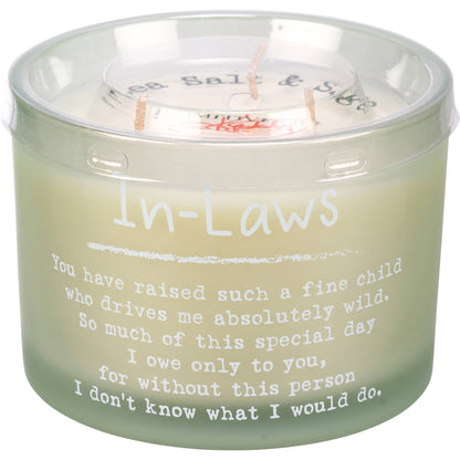 In Laws Poetry Candle