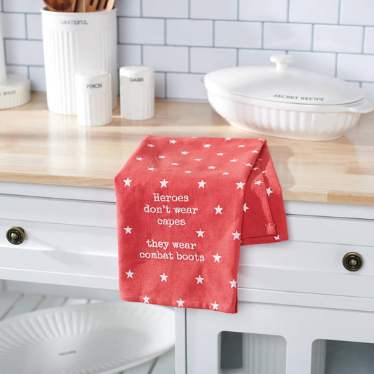 Heroes Don't Wear Capes Kitchen Towel
