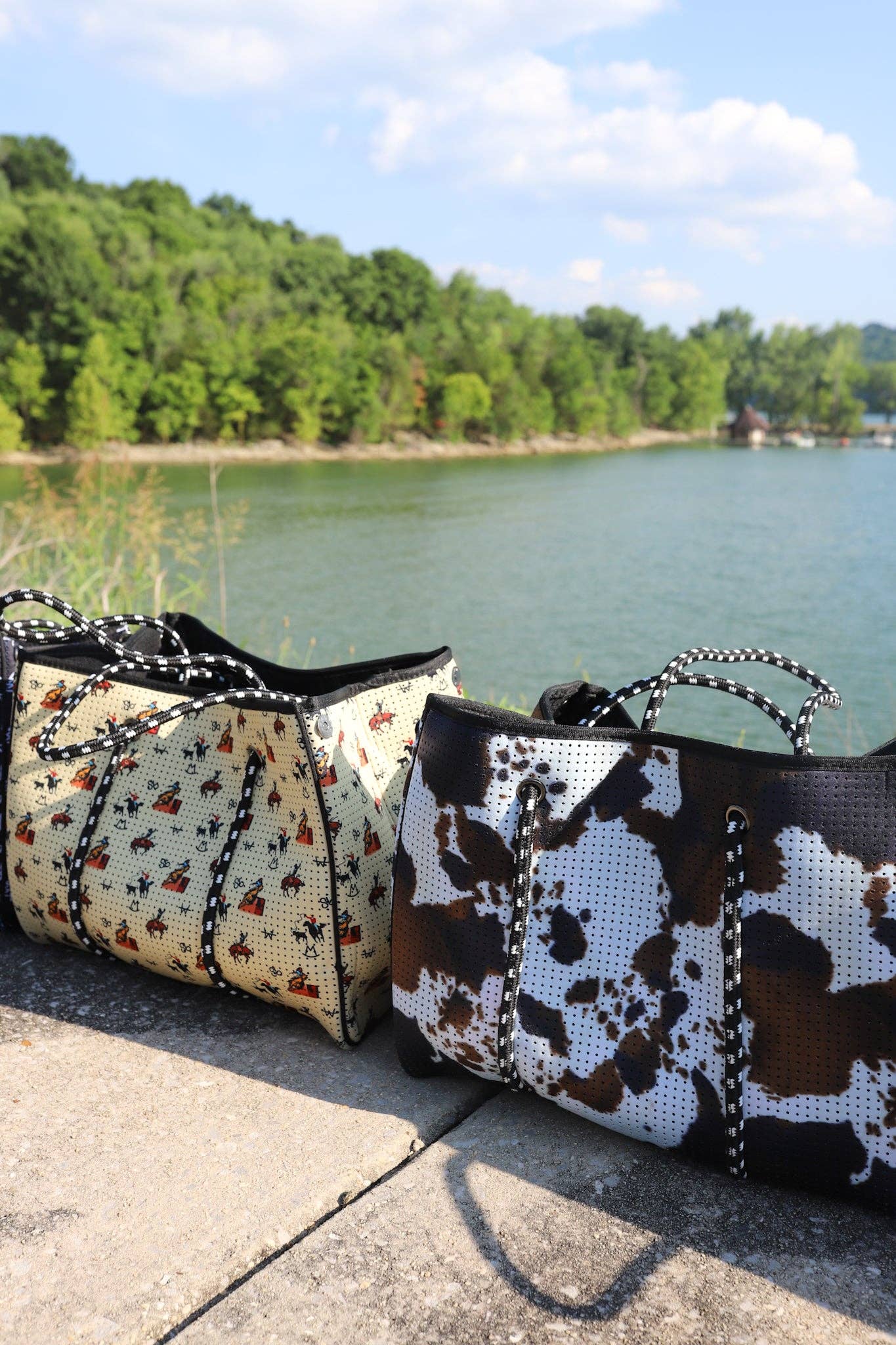Large Tote in Brown Cowhide