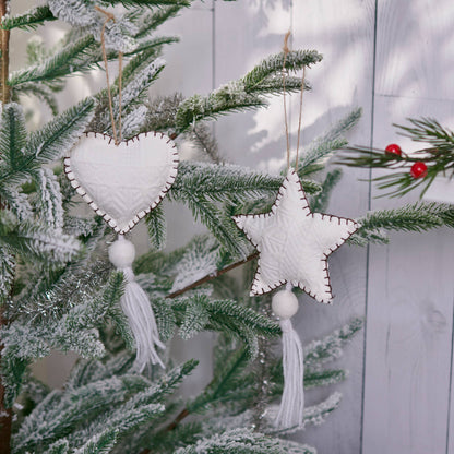 Heart & Star Ornament Set