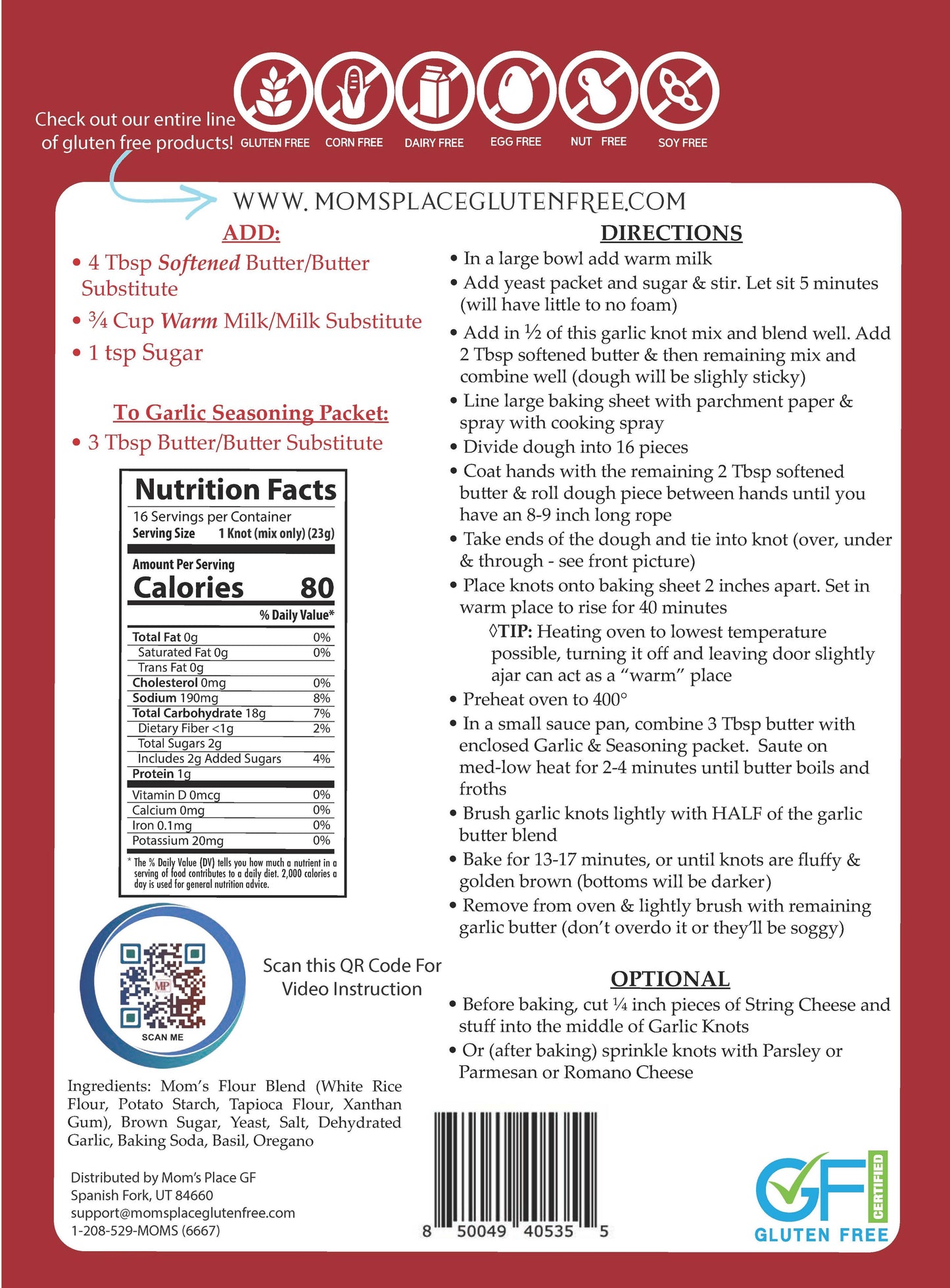 Gluten-Free Garlic Knots Mix with Garlic Butter Sauce