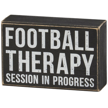 Football Therapy Box Sign