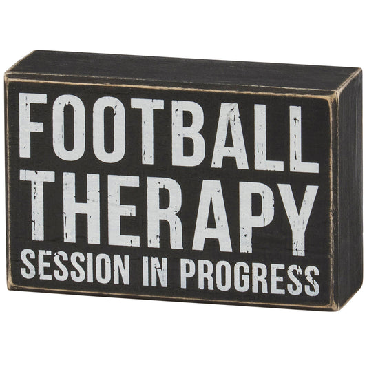 Football Therapy Box Sign