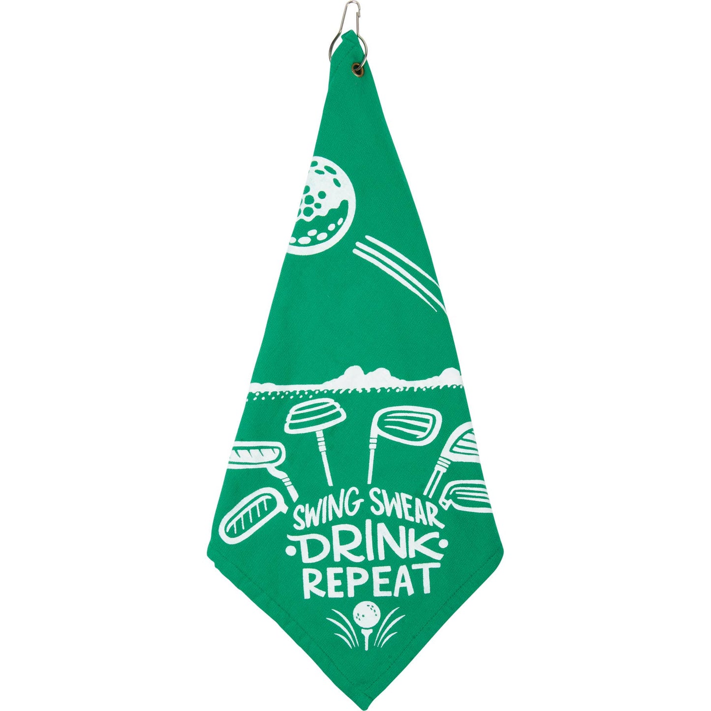 Swing Swear Drink Repeat Golf Towel