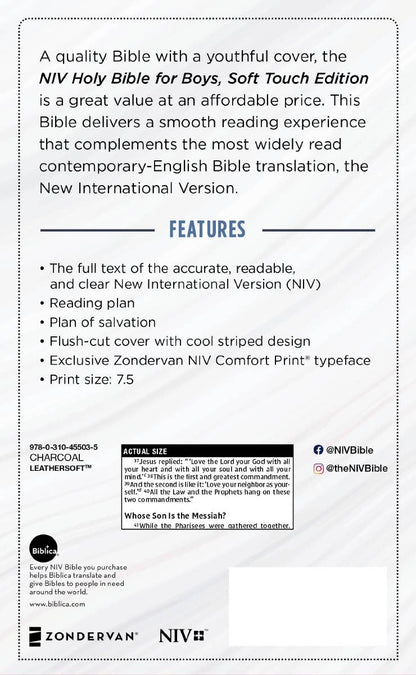 NIV Holy Bible for boys