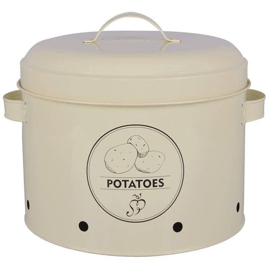 Potato Storage Tin, 5.94 L, Carbon Steel