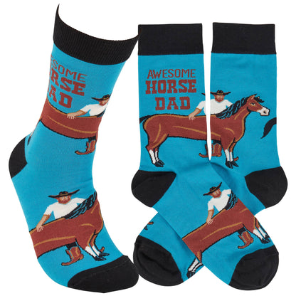 Awesome Horse Dad Socks