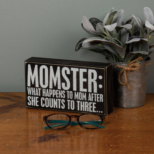 Momster Box Sign