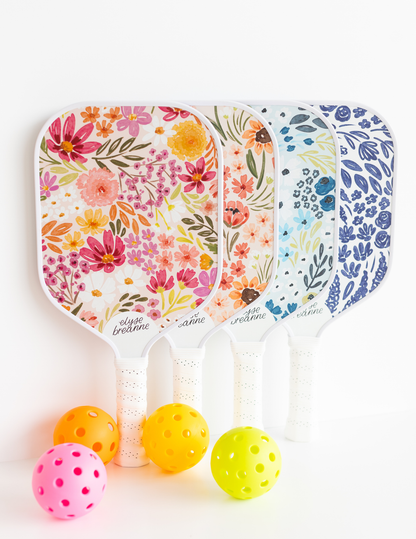 Sunny Poppies Pickleball Paddle