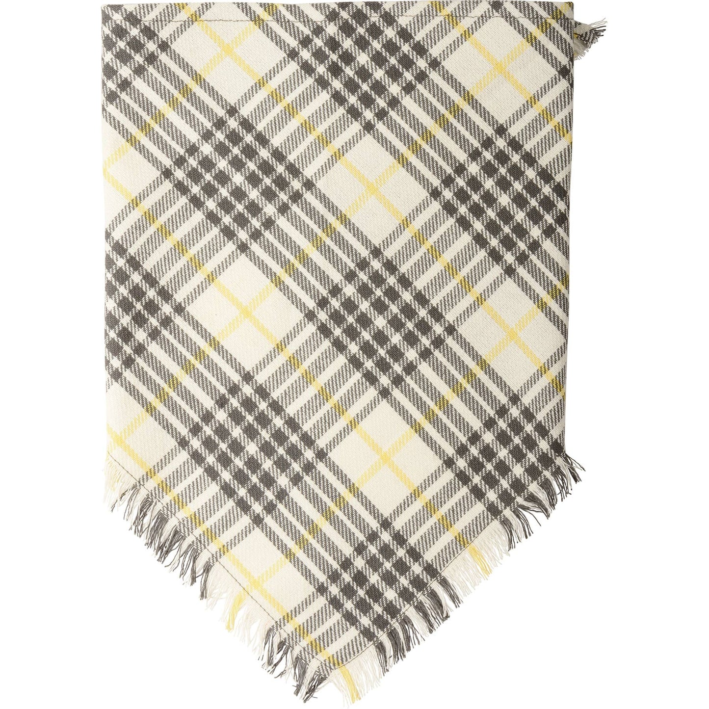 Plaid And Dots Medium Pet Bandana Set