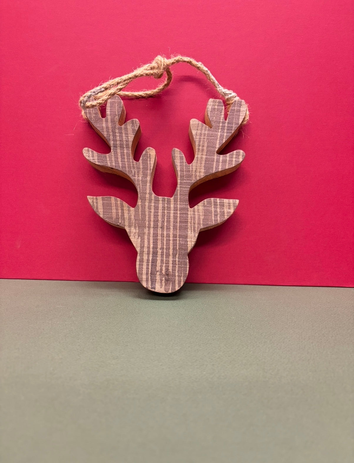Wooden Moose Ornament