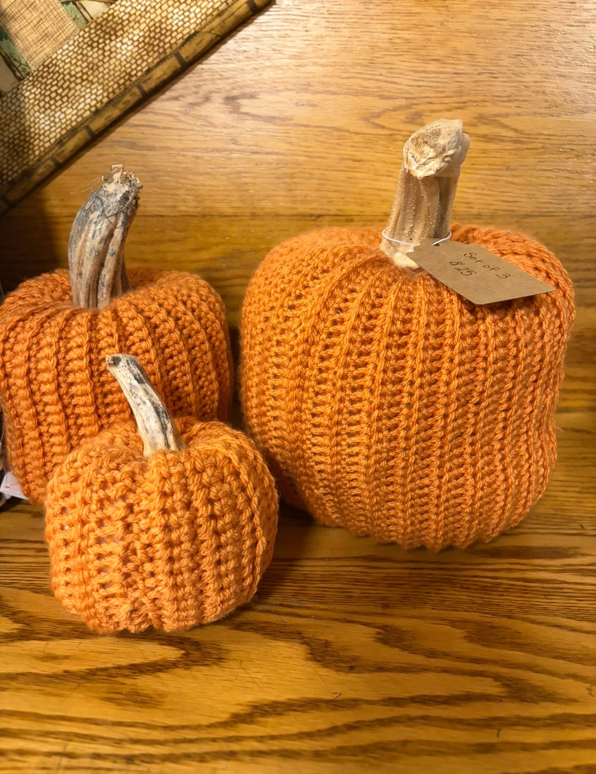 Three Pack Stuffed Pumpkins