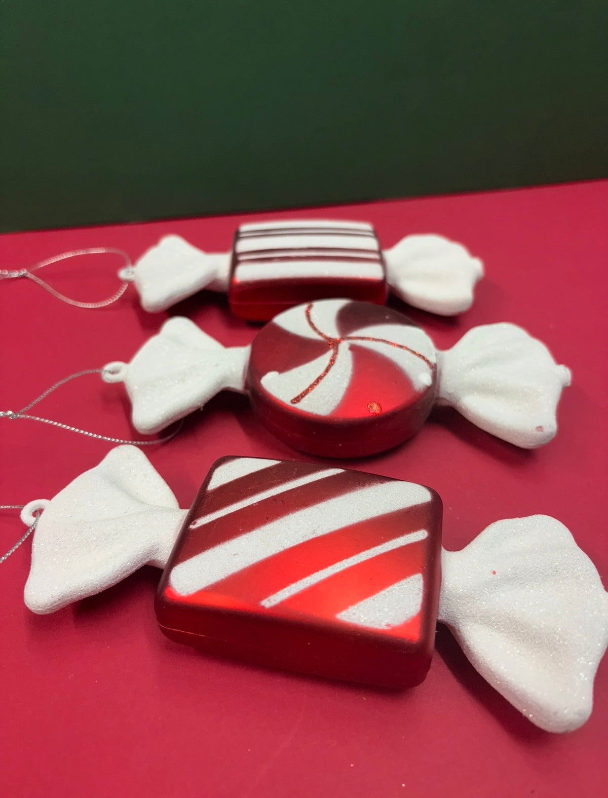 Three Candycane Ornaments
