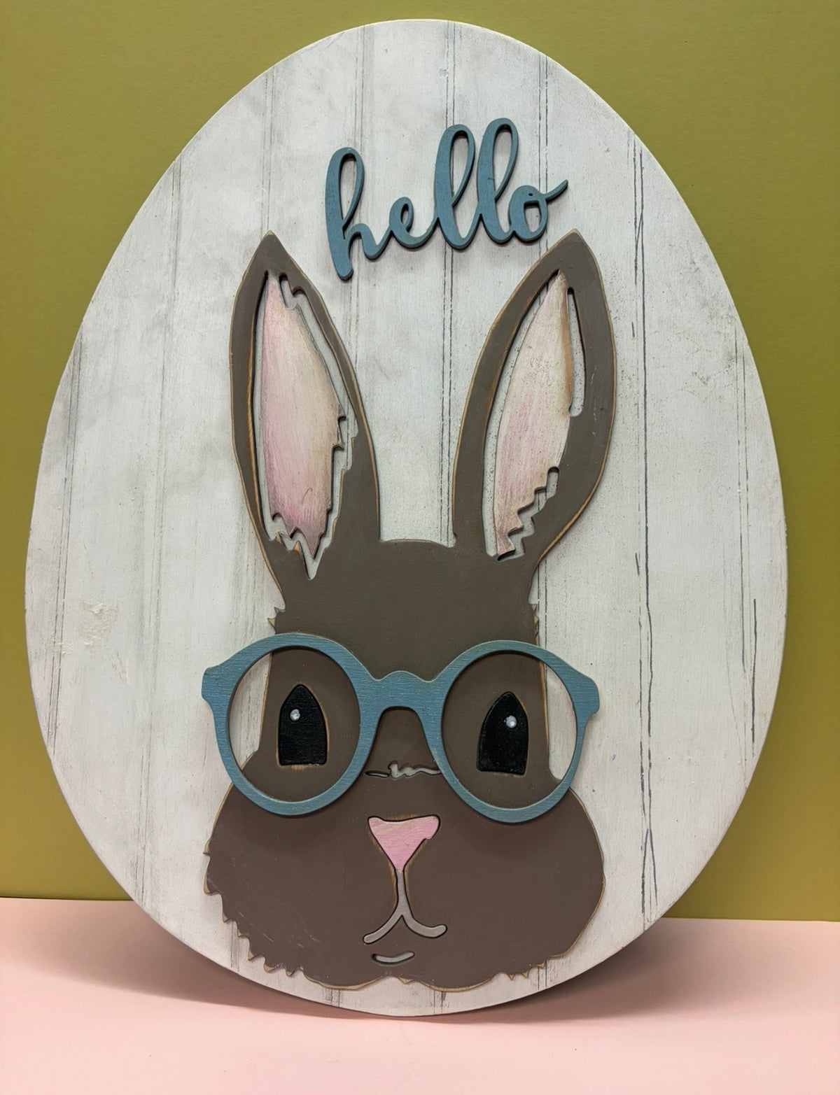 Hello sign with Rabbit