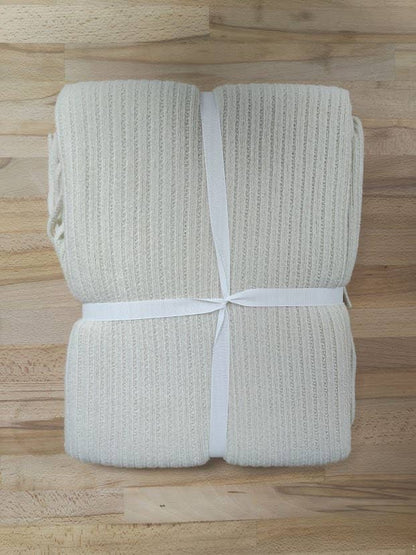 Faux Cashmere Soft 50"x60" Throw Blanket - Ivory