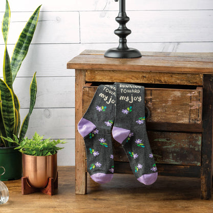 Running Toward My Joy Socks