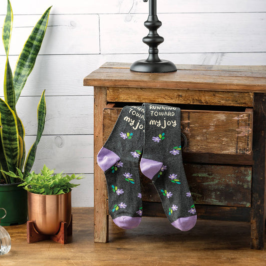 Running Toward My Joy Socks