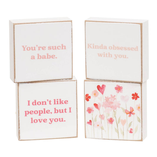 Kinda Obsessed 2” Square Block - 4 Assorted