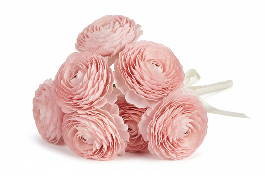 artificial pastel pink ranunculus