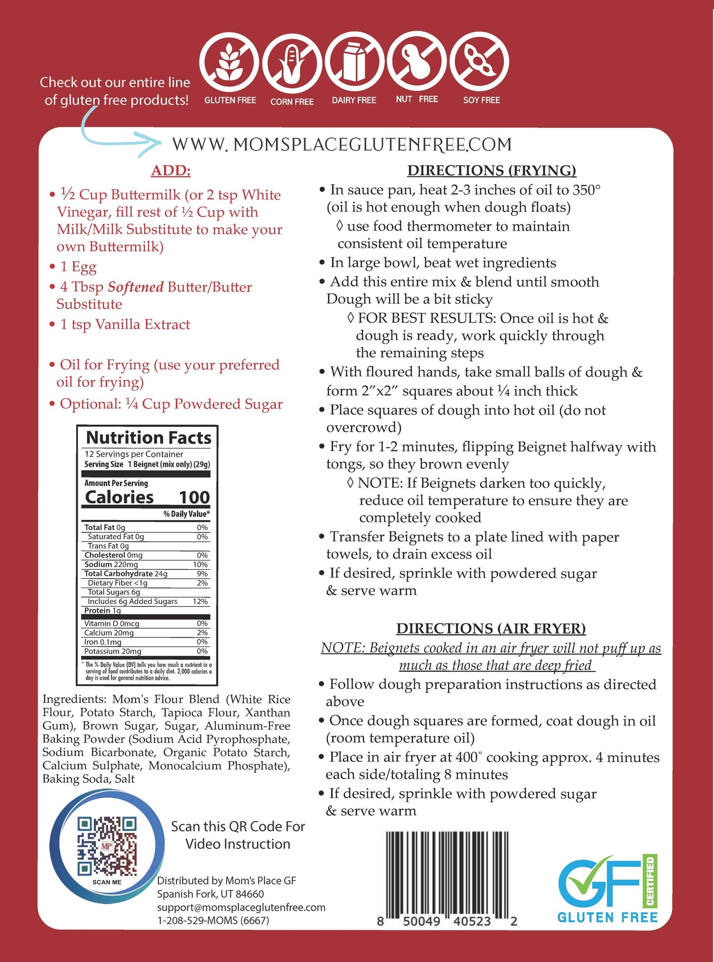 Gluten-Free Classic Beignet Mix