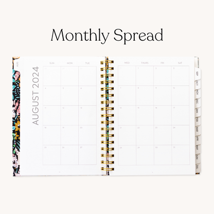 Pressed Floral 2025-2026 Academic Planner