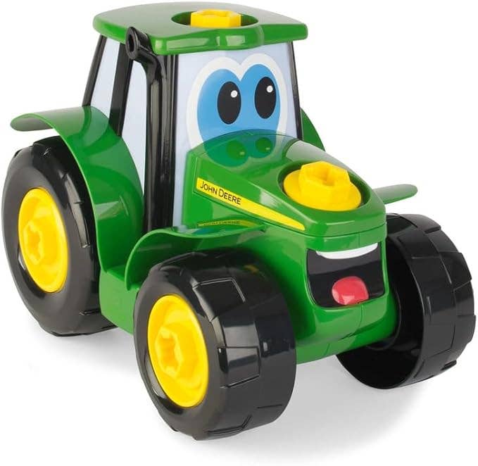 TOMY BUILD-A-BUDDY John Deere Tractor Toy and Toy Drill