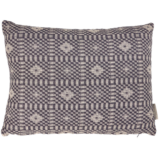 Navy Diamonds Pillow