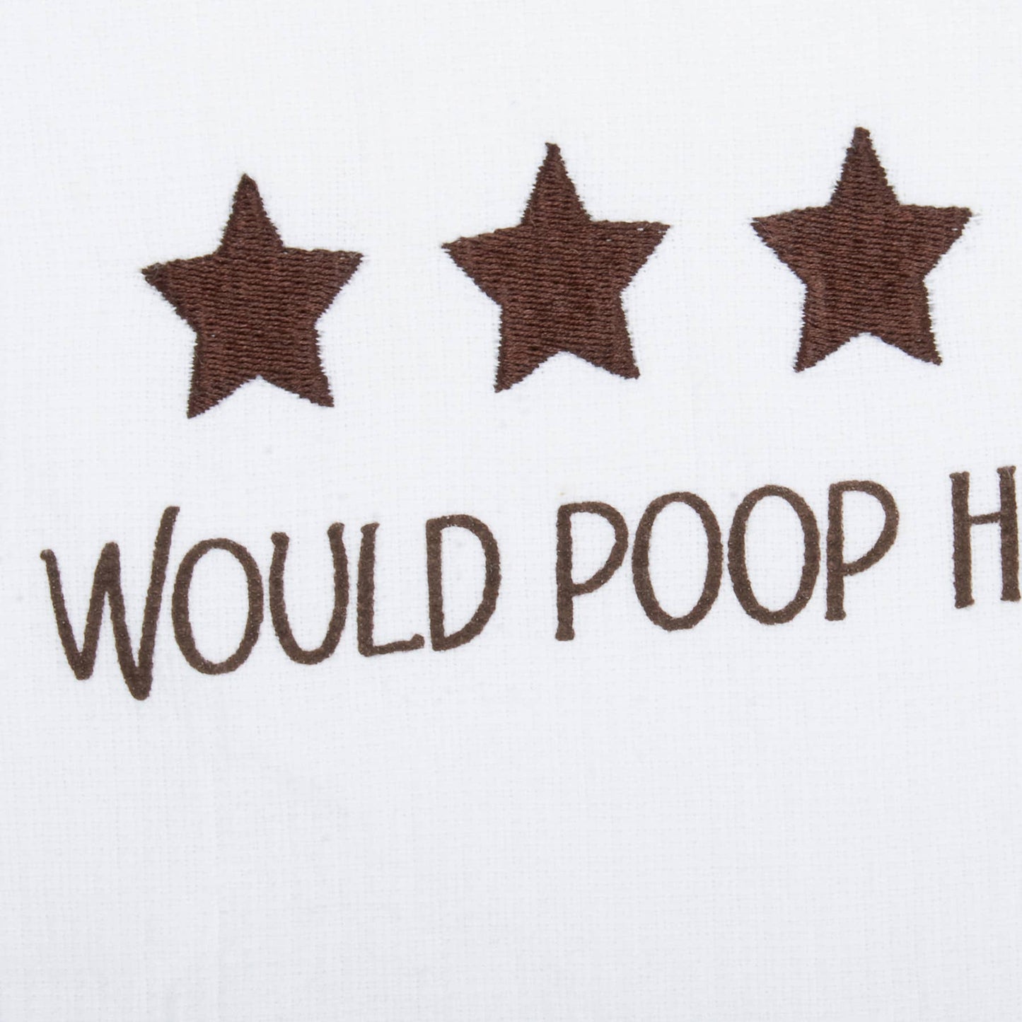 Would Poop Here Again Hand Towel