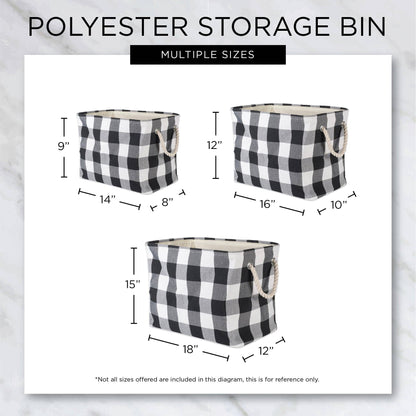 Polyester Bin Lattice Cinnamon Rectangle Large 17.5 x 12 x 15